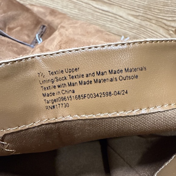 Universal Thread Kendra Boots Sz 7.5 Kitten Heel 18" Tall Dress Chestnut Brown - Picture 10 of 13